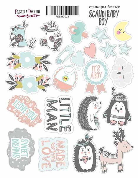 Стикеры из коллекции "Scandi Baby Boy" (Фабрика декору, Украина)