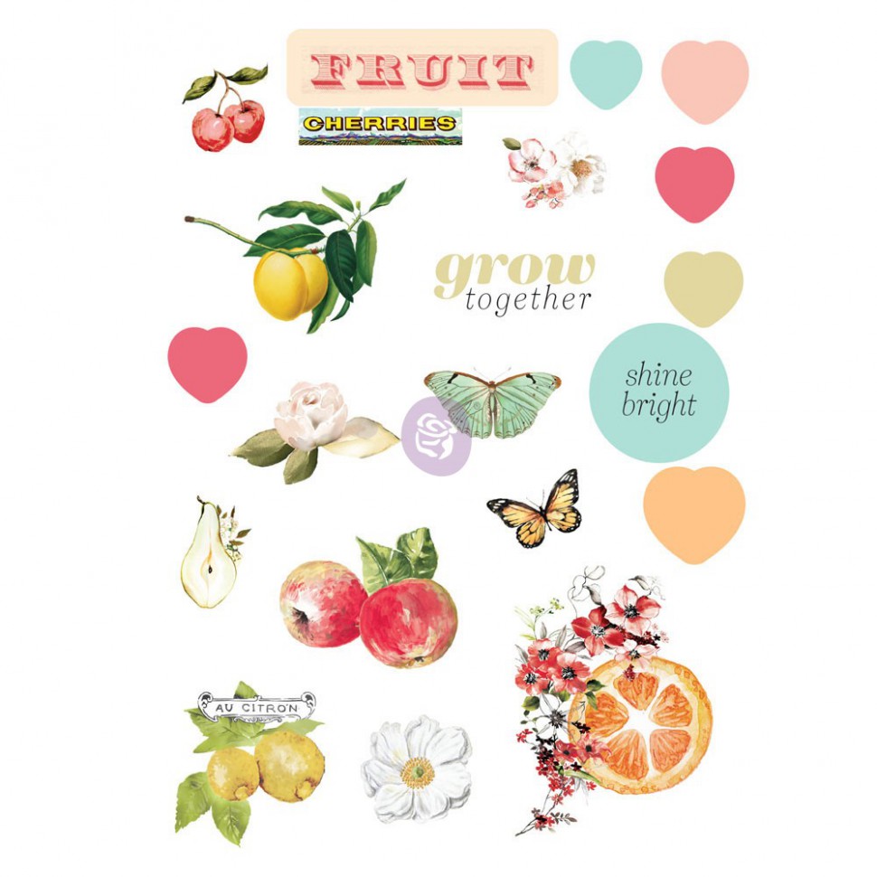 Паффи-стикеры из коллекции "Fruit Paradise", 16 шт.  (Prima)