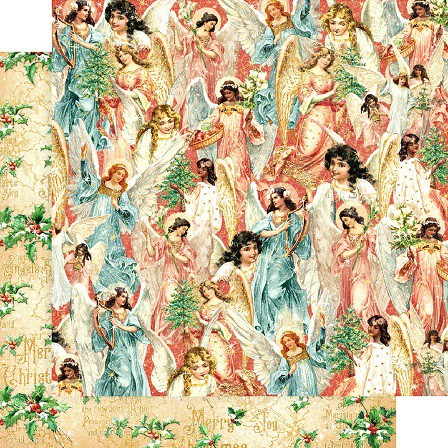 Бумага "Heavenly Choir" из коллекции Joy To The World (Graphic45)  