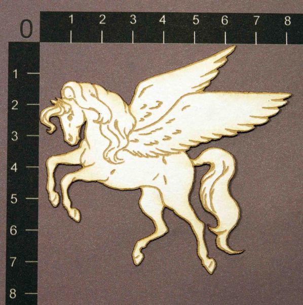 Фигурка из чипборда с лазерной гравировкой "Пегас", 1 шт. (byMamaYaga)  