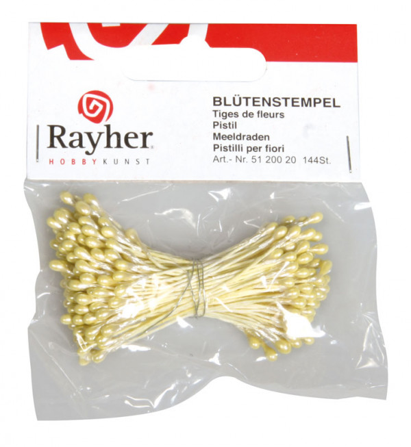 Набор тычинок, 144 штук, цвет Желтый (Rayher) 