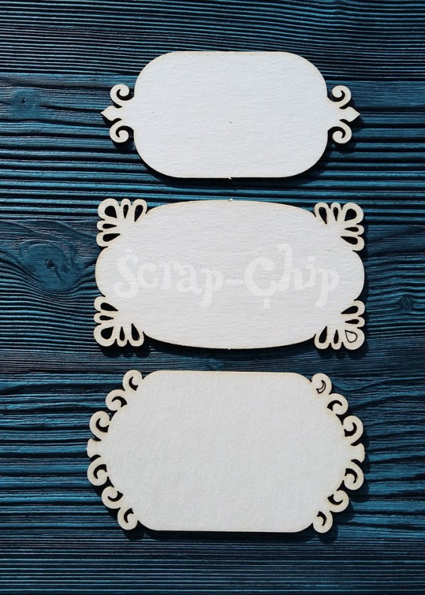 Набор фигур из чипборда "Ярлыки фигурные" (Scrap-Chip, Россия)