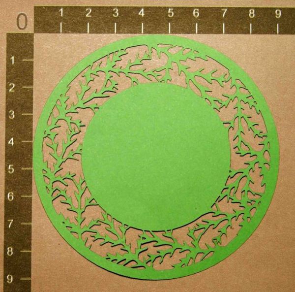 Вырубка из картона "Зимний круг"