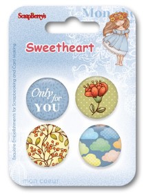 Набор фишек #2 из коллекции Мальчик и девочка, АНГЛ.ЯЗ (Scrapberry's)