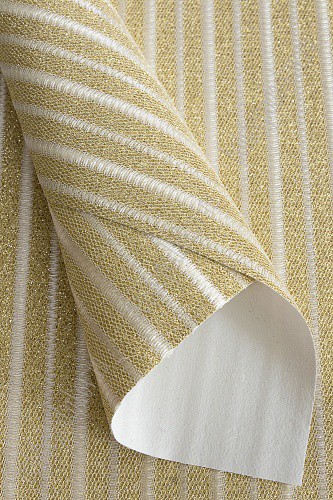 Кожа искусственная "Соты, полоски", цвет Золото, 20*30 см (+-2см)   