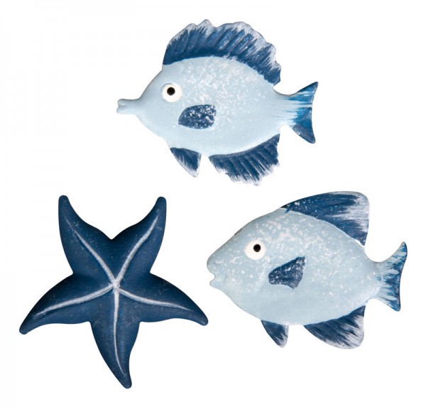 Набор металлических фигурок "Рыбки и морская звезда" 3 шт. (Rayher)