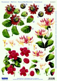 Вырубная аппликация "Цветы" №11