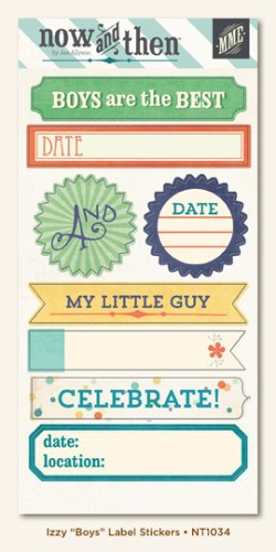 Стикеры из коллекции Now and Then "Boys" (My Mind's Eye)  