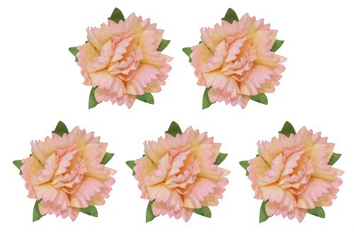 Цветы гвоздики, цвет Кремово-Розовый, набор 5 шт. (Scrapberry's)