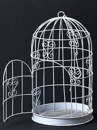 Металлическая клетка ажурная, 28 см, цвет Белый (Scrapberry's)   