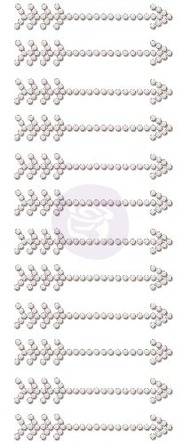 Аппликация из полужемчужин Стрелочки белые, 12 шт. (Prima Marketing)