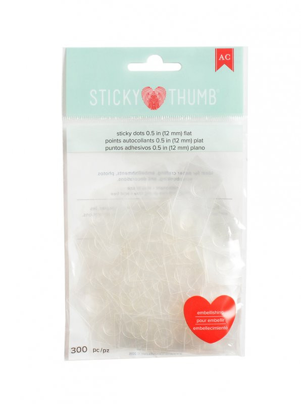 Клеевые точки 12 мм, 300 шт. Sticky Tumbs (American Crafts)