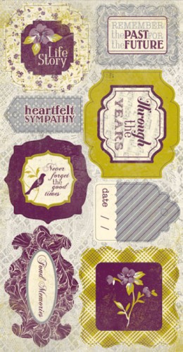 Набор стикеров Components из коллекции Remembrance (Authentique) 