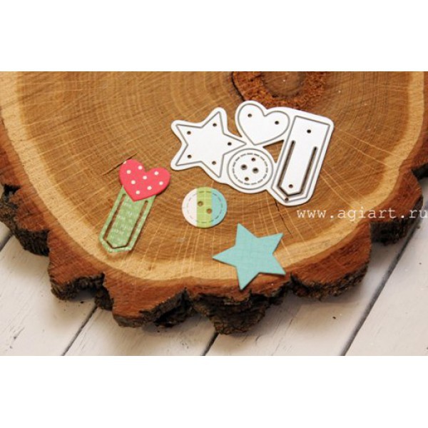 Набор ножей для вырубки "Набор скрепок #2" (Agiart, Россия)