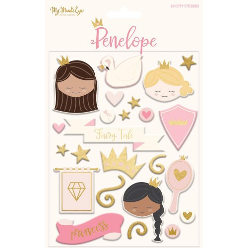 Набор паффи-стикеров "Элементы" из коллекции Penelope (My Mind's Eye)  