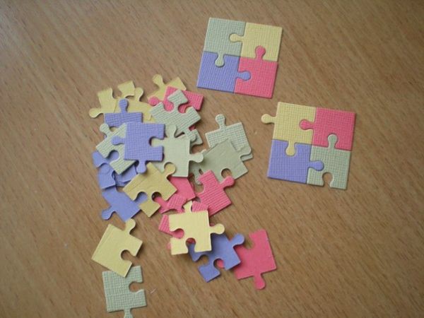 Вырубное изделие "Паззлы"