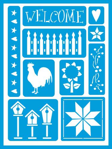 Трафарет Americana За городом (Decoart) 