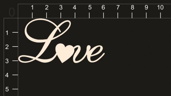 Надписи из чипборда "Love" (by Mama Yaga)