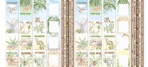 Набор бумаги из коллекции "Dinosauria", 10 листов + Бонус (Фабрика декору, Украина)