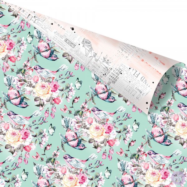 Бумага из коллекции "Havana" Chirping News, с золотым фольгированием (Prima Marketing)  