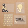 Набор ацетатных карточек из коллекции "Путь чемпиона", с золотым фольгированием, 8 шт. (АртУзор)  