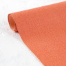 Кожзам переплетный с тиснением "конопля", под ткань, цвет Оранжевый матовый, размер по выбору (Италия)  