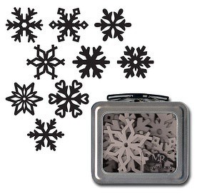 Набор чипборда Снежинки, 18 шт. (Mayaroad)  