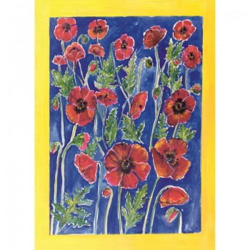 Бумага для декупажа "Маки", 50*70 см