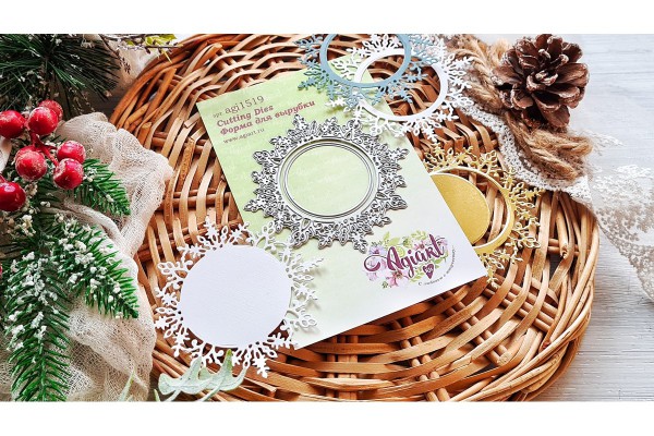 Нож для вырубки "Хоровод снежинок" (Agiart, Россия)