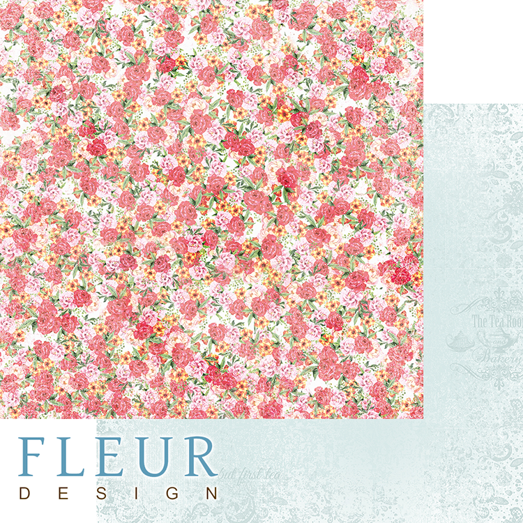 Бумага из коллекции "Зефир" Цветочные бутоны (FLEUR design)