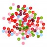 Набор разноцветных мини-пуговиц с 4 отверстиями "Россыпь цвета", d=0,8 см, 14 г (АртУзор) 