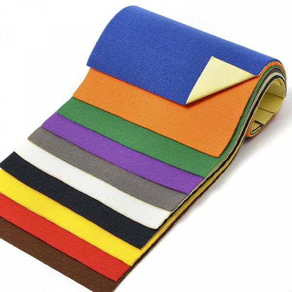 Набор клеевого фетра (мягкого), 10 листов 20*30 см, толщина 1.6 мм, цветное Ассорти (Ideal)