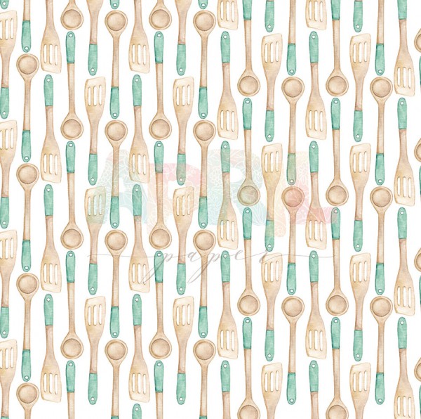 Лист бумаги из коллекции "Cozy home", Cooking time  (April, Россия)