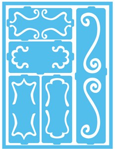 Трафарет Patio Paint Дамасские декоративные завитки (Decoart)  