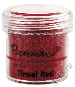 Пудра для эмбоссинга, цвет Красные блёстки (Papermania)