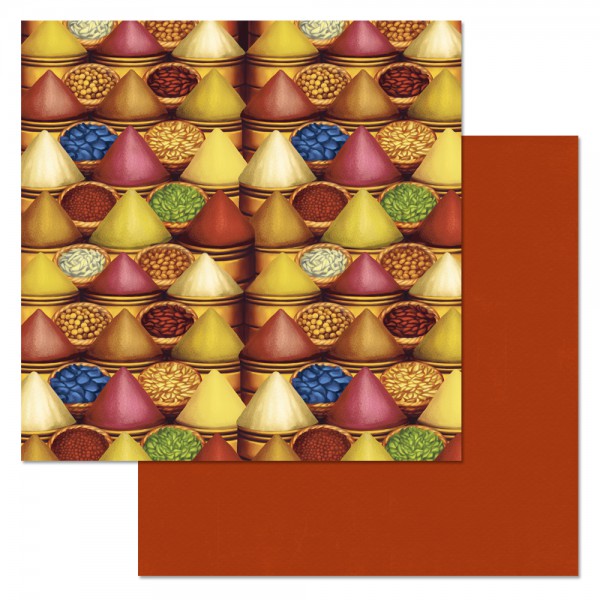 Бумага из коллекции "Сердце востока" Пряности (ScrapMania)  