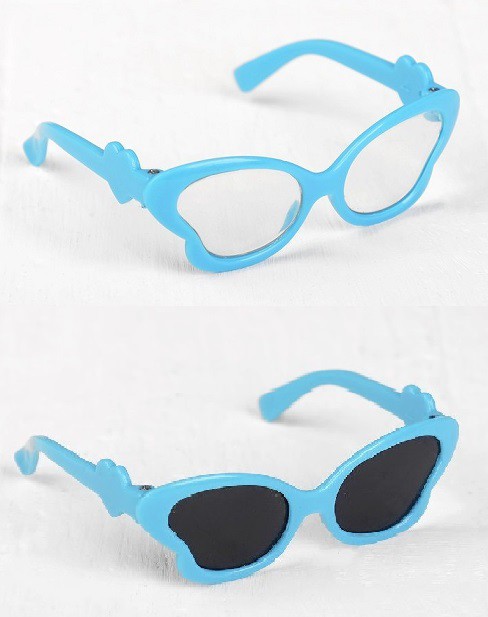 Миниатюрные очки для кукол "Стиль", в ассортименте, цвет Голубой, 1 шт.