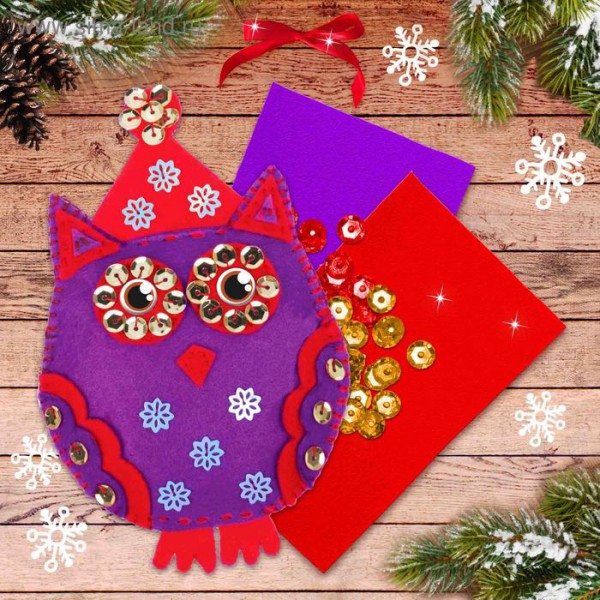 Набор для создания игрушки из фетра "Совушка" (Артузор) 