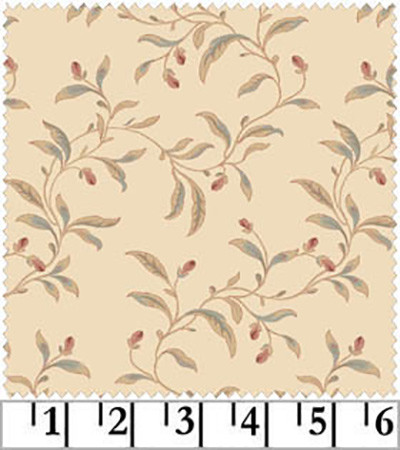 Отрез ткани для пэчворка, коллекция PEPPY "Country French", цвет Бежевый, 50*55 см, 100% хлопок (США)