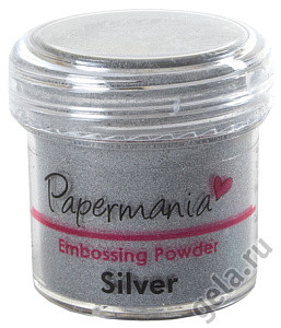 Пудра для эмбоссинга, цвет Серебристый (Papermania)