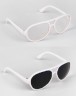 Миниатюрные очки для кукол "Авиаторы", в ассортименте, цвет Белый, 1 шт.