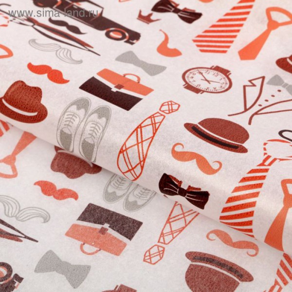 Бумага тишью "Мужская", 50*70 см, 1 лист (Артузор)