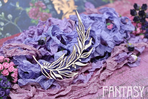 Чипборд из коллекции "Ботаника" Весенняя веточка #1971 (Fantasy, Россия)  