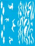 Трафарет пластиковый многоразовый 15*20 см "Чайки и море" (Фабрика декору)