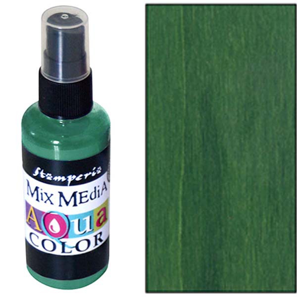 Краска-спрей "Aquacolor Spray", цвет Темно-зеленый (Stamperia)